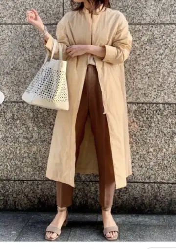 새상품급 NALYA UNITED ARROWS 발수 가공 코트 얇은 소재