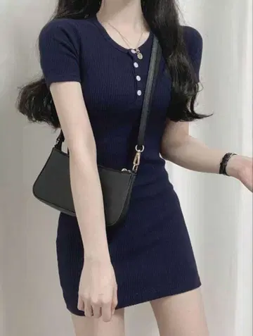 미니 원피스 네이비