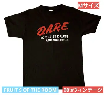 D.A.R.E 티셔츠 90's 빈티지 M 사이즈 블랙