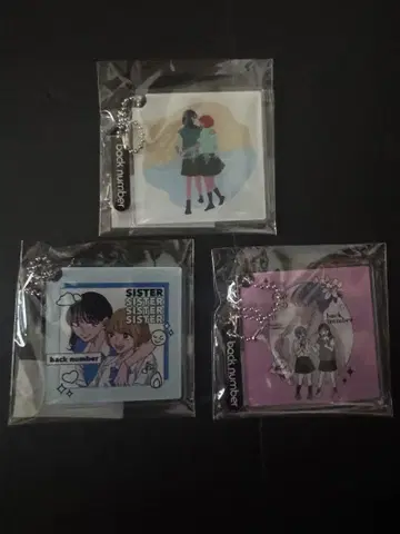 back number 키리오 FC 아크릴 키링 3개 세트