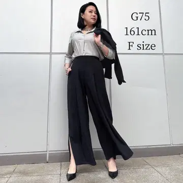 SERPENTINA 스트레치 와이드 팬츠/F 사이즈