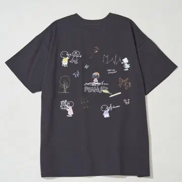 PEANUTS 백 자수 티셔츠 M