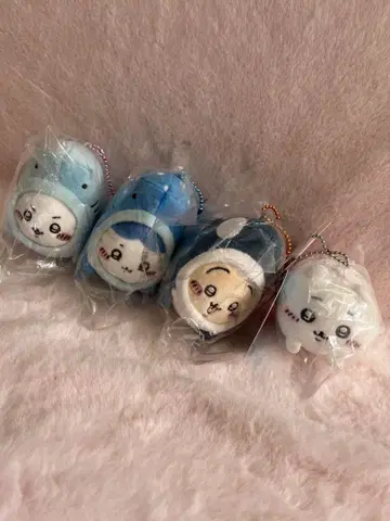 치이카와 수족관 봉제 인형 3개 세트 1개 덤 하치와레 토끼