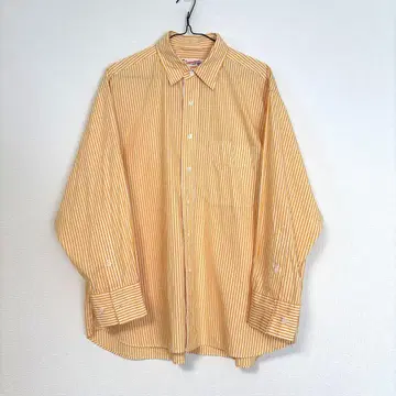 Spick and Span 오렌지 스트라이프 셔츠
