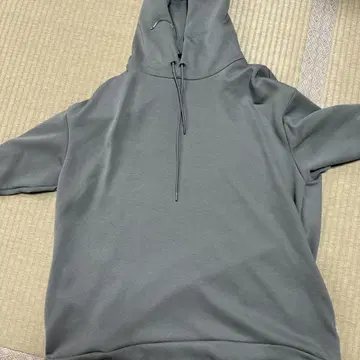 그레이 후드 부착 후드티