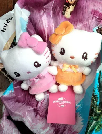 USJ 헬로키티 봉제 인형 세트