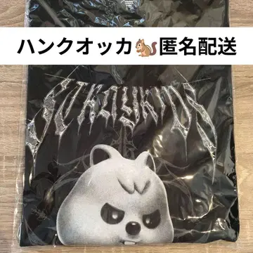 HAN QUOKKA 한 어둠 티셔츠 EVIL SKZOO 반팔