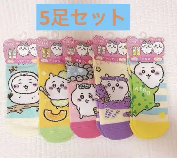 치이카와 (먼작귀) 지역 특산품 양말 5장 세트