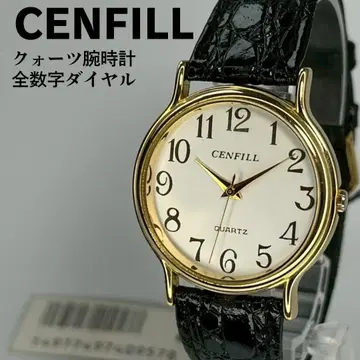 데드스탁 상품 CENFILL 모든 숫자 다이얼 쿼츠 손목시계