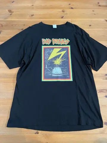 BAD Brains 배드 브레인즈 티셔츠 블랙 프린트 스타
