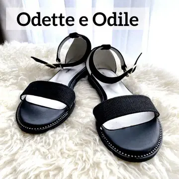 컨디션 최상] Odette e Odile 블랙 스트랩 샌들