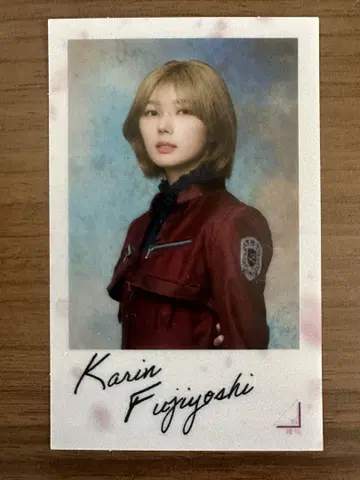 후지요시 카린 사쿠라자카46 랜덤 클리어 스티커