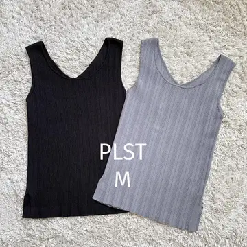 PLST 브라스 리브 탱크탑 M 2장 세트