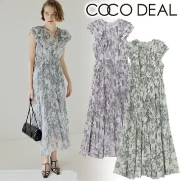 COCO DEAL 선화 플라워 프릴 플리츠 원피스