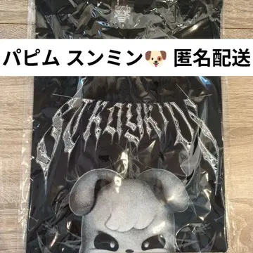 PuppM 파퓌무 승민 어둠 티셔츠 EVIL SKZOO 반팔 스키즈