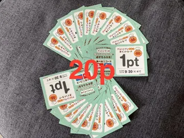 20장(20p) 스카이락 그룹 호빵맨 클럽 포인트 카드