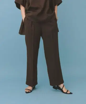 린넨 라이쿠이 스트레이트 팬츠