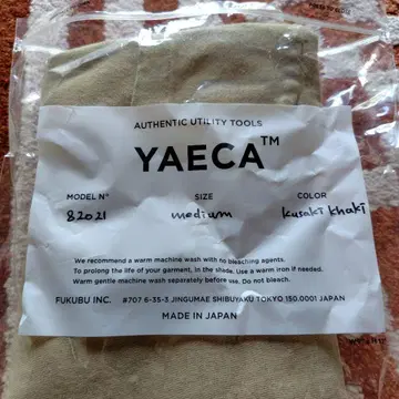 YAECA 포켓 부착 티셔츠 medium kusaki khaki