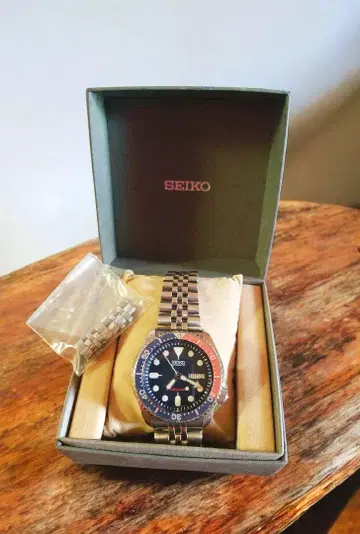 [레어 박스 포함] SEIKO 자동 감기 손목시계 빈티지 90s 작동