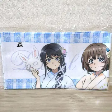 청춘 돼지 시리즈 사쿠라지마 마이 머플러 타월 파랑 돼지 빅 카메라