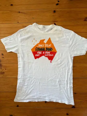 James Taylor Fire & Rain Tour 티셔츠 1981
