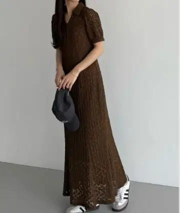 callautia 컷 레이스 폴로 원피스 (페티 원피스 세트)