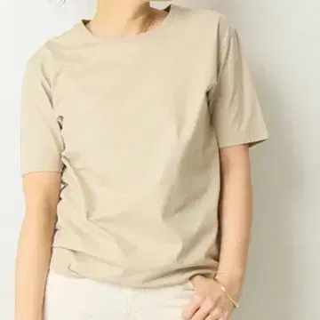 Deuxieme Classe 깔끔한 티셔츠 베이지
