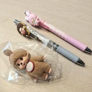 몬치치 캐릭터 펜과 피규어 세트