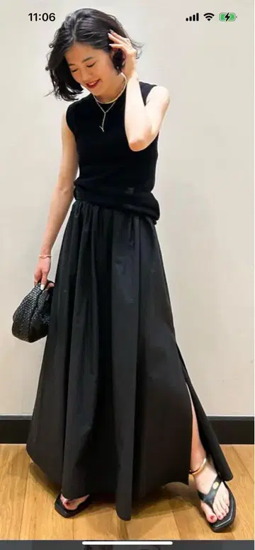 새상품 Deuxieme Classe 스커트 38 블랙