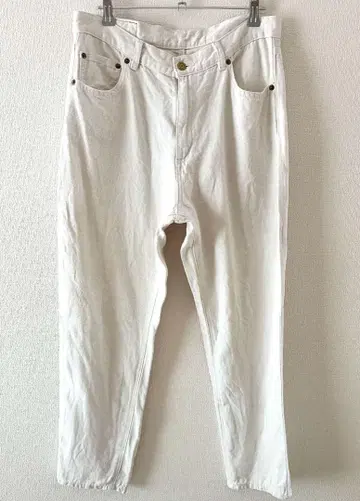린넨 데님 팬츠 화이트 L