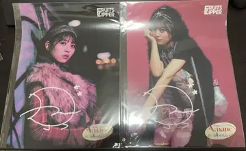 FRUITS ZIPPER 츠키아시 아메 2024 생일 A3 포스터 세트