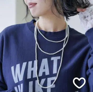 [el-1] 초장형 진주 목걸이