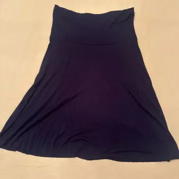 네이비 플레어 스커트