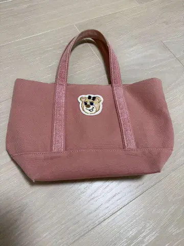 페이러 올드 테디 와펜 토트백 핑크
