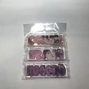 명탐정 코난 페인트 랙트 시리즈 아크릴 플레이트 3종 코난 란 고고로