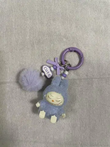 라부부 Labubu 키링 보라색 인기