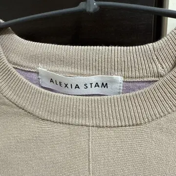 ALEXIA STAM 베이지 래글런 슬리브 니트