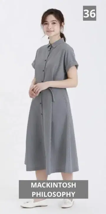 MACKINTOSH PHILOSOPHY 깅엄 축구 원피스 36