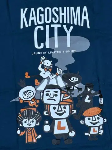 세탁소 Laundry 가고시마 한정판 티셔츠 KAGOSHIMA CITY