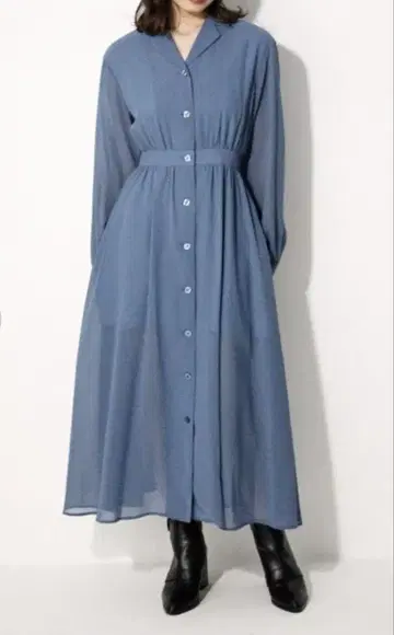LAGUA GEM SHEER LONG 셔츠 원피스