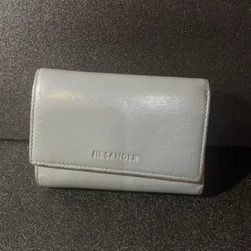 질샌더 그레이 3단 폴더형 지갑