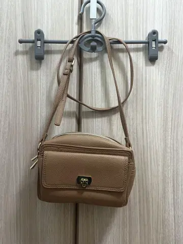 베이지 가죽 숄더백 여성용 백