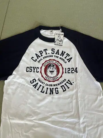 CAPT. SANTA 래글런 슬리브 롱 티셔츠 M