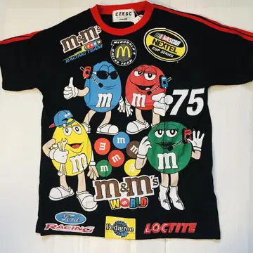 엠 앤 엠즈 m&m's L 정도 프린트 티셔츠 블랙
