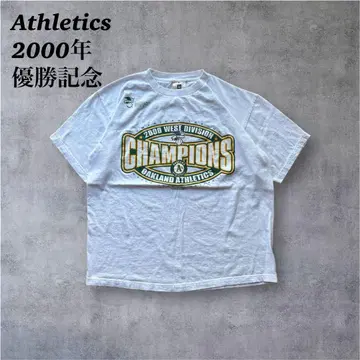애슬레틱스 2000년 서부 지구 우승 공식 기념 티셔츠 MLB 빈티지