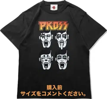 펑크 드렁커스 PKDSS 티셔츠 KISS 헤비메탈 락 밴딩 숯