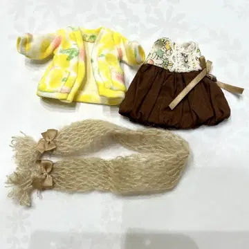 오비츠 11용 딜러 제작 미모사 가디건 세트