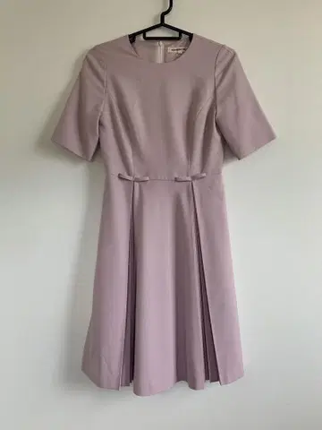 스트로베리 필드 Linon 샴브레이 플리츠 원피스 리본