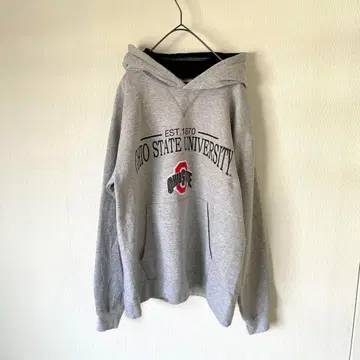 멕시코제 헤인즈 오하이오 대학 칼리지 로고 후드티 후디 남성용 L