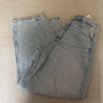 자라 배럴 레그 청바지